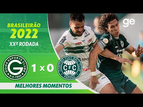 Gols e lances de Goiás x Coritiba