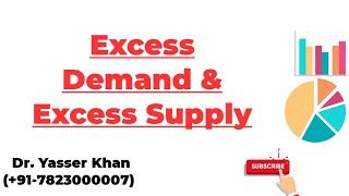 Excess Demand & Excess Supply