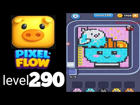 Pixel Flow Level 290 Walkthrough