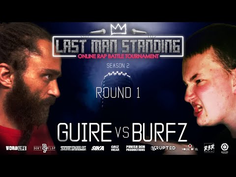 Guire vs Burfz - The Last Man Standing Rap Battle Tournament [Season 2/Round 1] @DHACKMEDIA