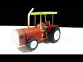 How To Make A Tractor At Home With Cardboard DIY Mini Farm Tractor