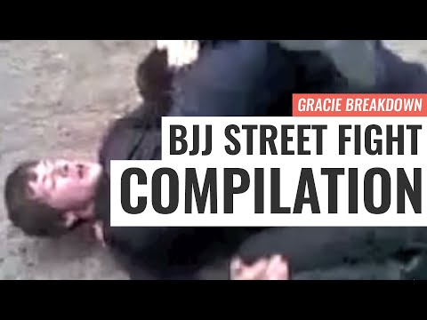 BJJ STREET FIGHT COMPILATION!!! Viking Choke, Russian Triangle, Failed Guard (Gracie Breakdown)