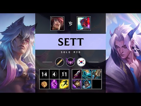 Sett Mid vs Yone: Godlike - KR Master Patch 14.17