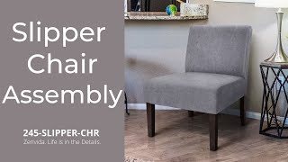 Zenvida - Slipper Chair Assembly