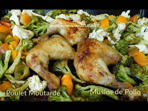 Recette de Poulet à la Moutarde / Receta de Pollos a la Mostaza / Chicken w/Mustard