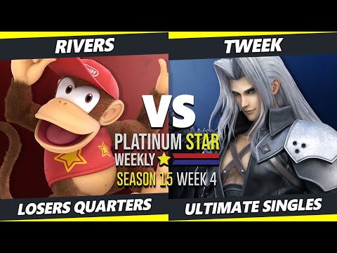 PSW S15:W4 Losers Quarters - Tweek (Sephiroth) Vs. Rivers (Diddy Kong, Roy) SSBU Ultimate Tournament