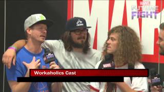 Workaholics Talk Con Life on Marvel LIVE! at San Diego Comic-Con 2015
