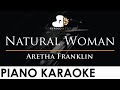 Aretha Franklin - Natural Woman - Piano Karaoke Instrumental Cover with Lyrics
