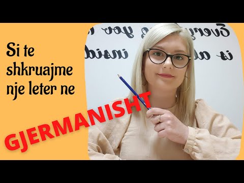 Si te shkruash nje leter ne gjermanisht || Letra gjermanisht per provim || Nancy Prifti