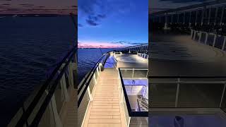 Blue Hour aboard Msc World Europa 💙 Msc Cruises #mscworldeuropa #bluehour #msccruises