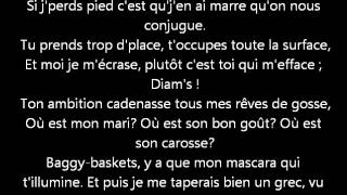 Diam's - Mélanie  ( Paroles, lyrics )