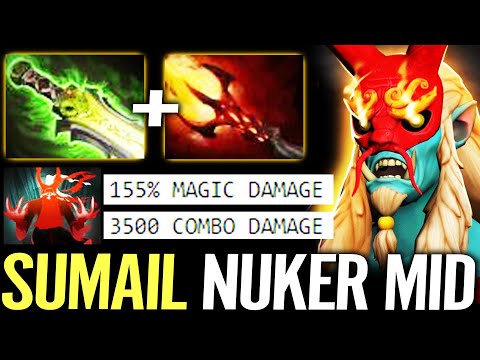 🔥 SUMAIL Nuker MID 3500 DMG Combo — Ethereal Blade Dagon Grimstroke Solo Kill Anyone Dota 2 Pro