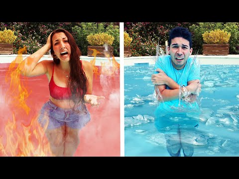 PISCINA CALDA VS PISCINA FREDDA CHALLENGE CONTRO IL DOTTOR TIMOTI!