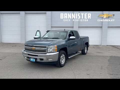 2013 Chevrolet Silverado 1500 4WD Extended Cab Standard Box LT in Blue for sale at Bannister Chevrolet Penticton in Penticton, BC