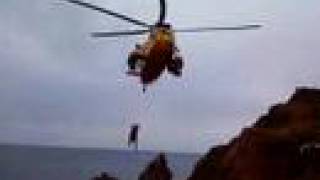 preview picture of video 'Sandymouth Helicopter Rescue'