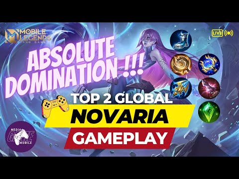 Absolute Domination ❗🔥Top 2 Global Novaria by [TONI.] - Mobile Legends | Top Global Rank Gameplay🔥🔥
