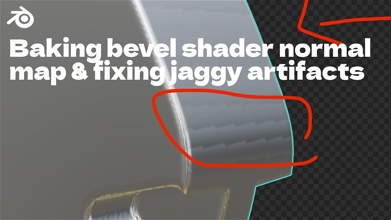 Quick Tips - Baking bevel shader normal map and fixing jaggy artifacts in Blender 4.0 | Hard surface