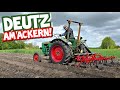 Does The DEUTZ Fit Between The Rows Hilling Potatoes With The Green Tractor Mr Moto