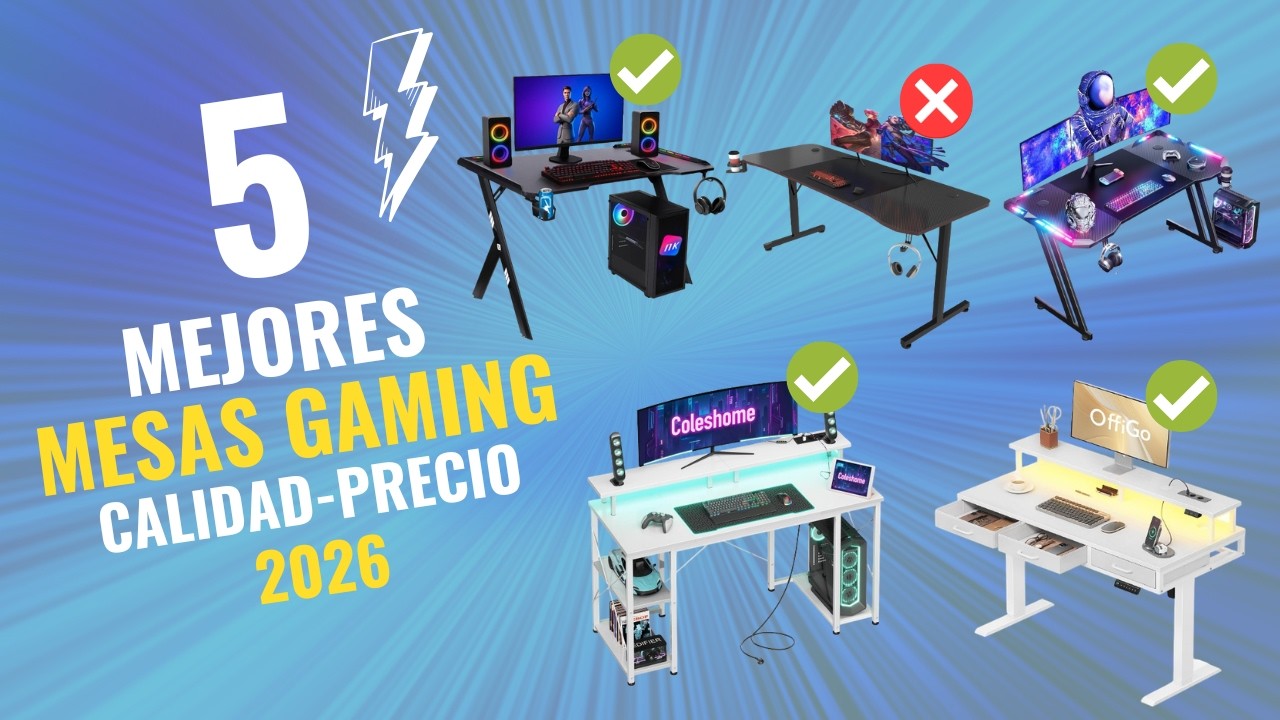 😱 The 5 Best Gaming Desks of 2026: Quality-Price Ratio on Amazon 🎮 ✅ DON'T BUY ONE WITHOUT SEEING...