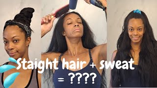 DONT SWEAT OUT YOUR SILKPRESS AND ROOTS - How to refresh straightened hair after exercise