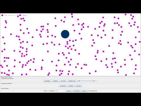 Brownian Motion Simulation Java