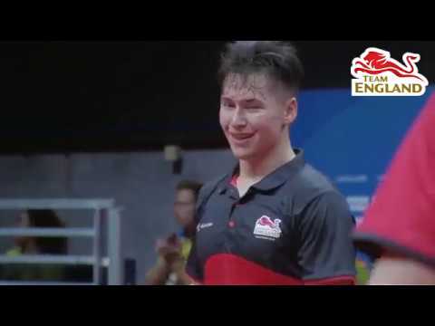 Team England's Kim Daybell and Ross Wilson fight for gold in the men's TT6 final at Gold Coast 2018