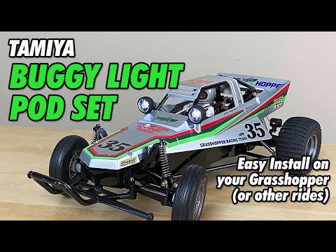 Installing Tamiya Buggy Light Pod Set onto our Grasshopper | CompetitionX