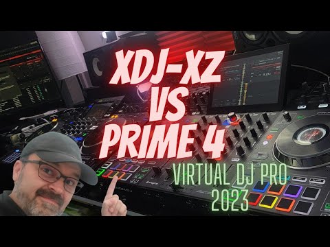 Pioneer DJ XDJ- XZ vs Denon DJ Prime 4  - Computer mode on Virtual DJ Pro 2023