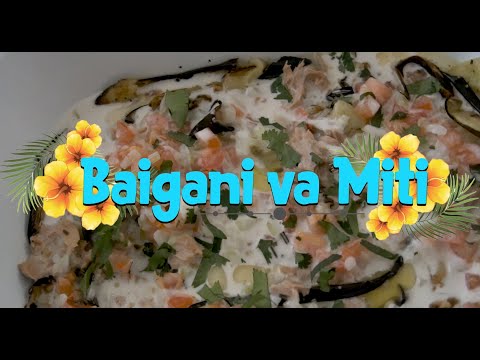Baigani va Miti (Eggplant in coconut milk)