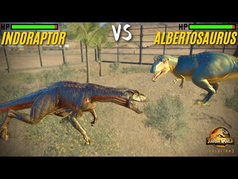 Albertosaurus VS Indoraptor - Who is Stronger? Jurassic World Evolution 2 | JWE2