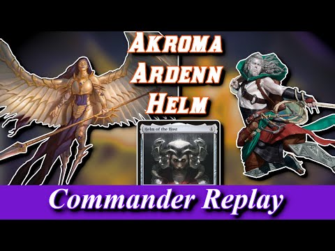 Akroma Arden Helm vs Greasefang, Kalain, Lu Xun | MTG EDH Gameplay