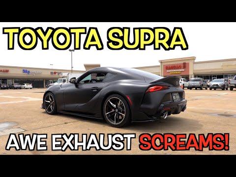 2020 Toyota Supra AWE Exhaust Sounds CRAZY 