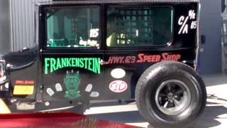 Greg Porter aka Nightstalker doing a sneak preview of the Frankenstein Burnout