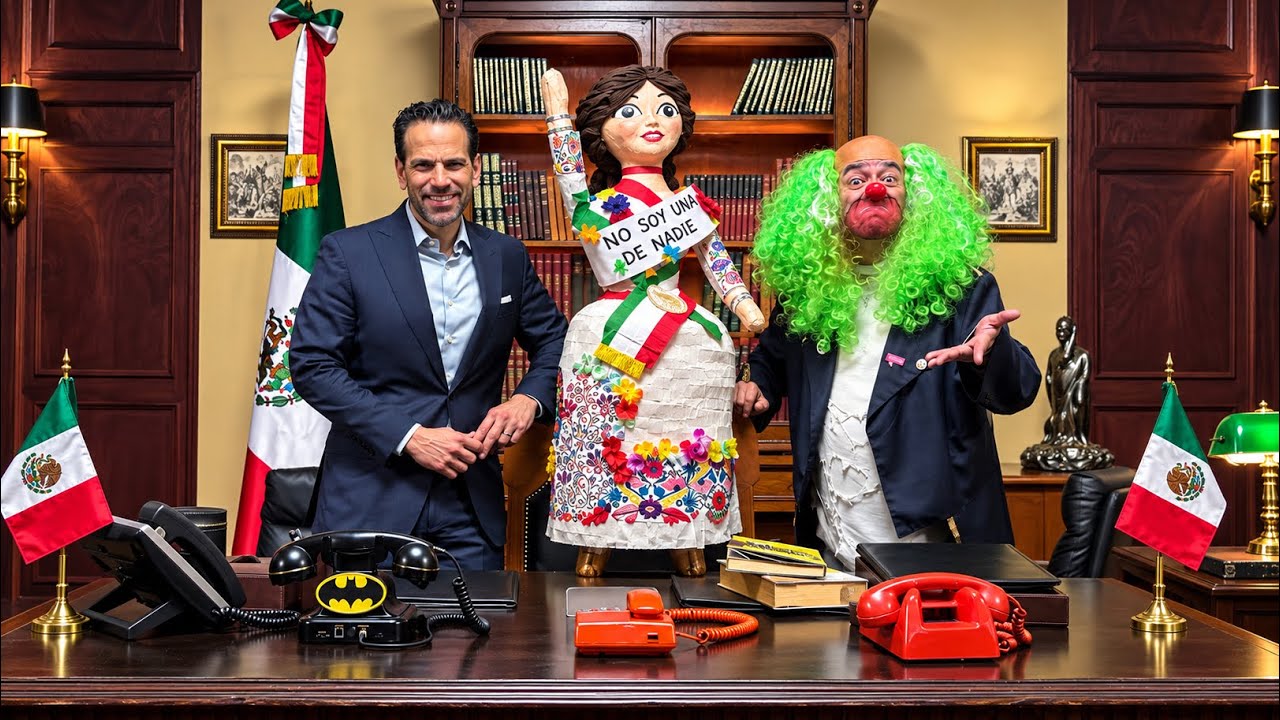Brozo y Loret en la oficina de Claudia 