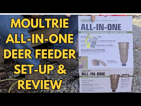 Moultrie All In One Hanging Deer Feeder Set Up and Review