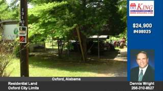 preview picture of video 'Oxford AL  Residential Land BD/Oxford City Limits BA'
