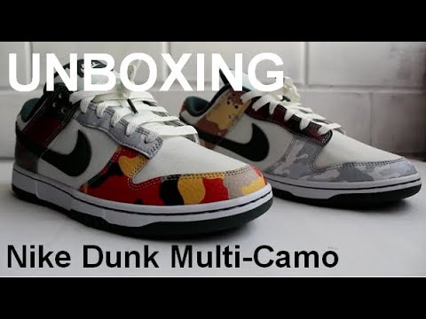 Unboxing Dunk LOW multi camo