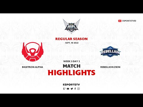 Bigetron Alpha vs Rebellion Zion HIGHLIGHTS MPL ID S10 | BTR vs RBL ESPORTSTV