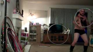man hoops in costume and has wardrobe malfunction