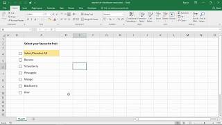 Check/Uncheck All Checkboxes with a Single Checkbox - Excel Macro