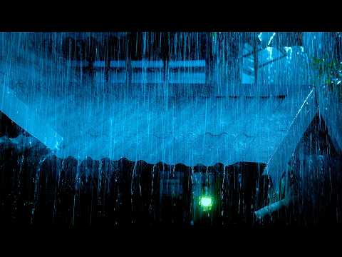 (NO ADS) Immerse Yourself in Deep Sleep with Powerful Rain & Creepy Thunder on the Fragile Tin Roof
