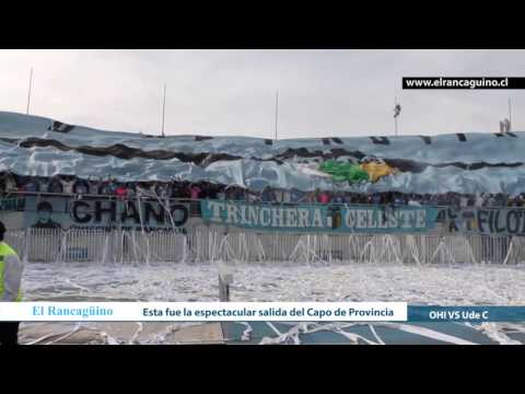 "Así recibió su hinchada a OÂ´Higgins de Rancagua" Barra: Trinchera Celeste &bull; Club: O'Higgins