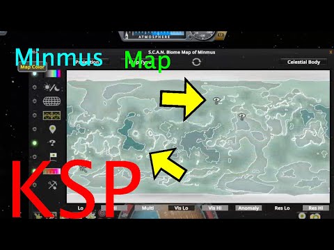 Mapping Minmus with ScanSat in KSP (Kerbal Space Program)