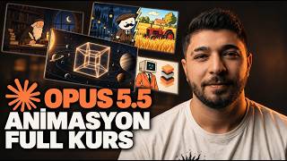 Opus 5.5 ile Sadece Kodla Animasyon: 1 Saatlik Full Kurs (2D, 3D, Klip, Shorts)