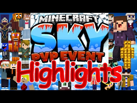 Minecraft Sky PvP Event 1 Highlights - all kills and deaths - MPZ