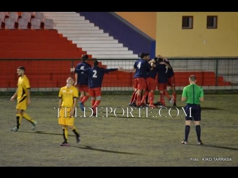 Vídeo Resumen U.D. Telde 2 - U.D. Villa Sta  Brigida 1. Tercera División Jor 23 Tem 14-15