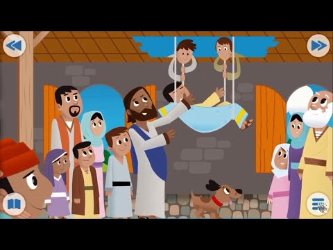Biblia para Niños - Jesús sana Paralítico - Lucas 5