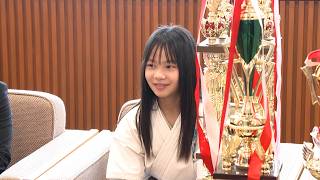 3月31日【びわ湖放送ニュース】全日本空手ジュニア大会で優勝した由田優希さん　甲賀市長を表敬訪問