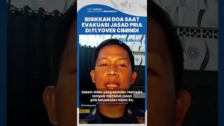Momen Petugas Damkar Evakuasi Jasad Pria Tergantung di Flyover Cimindi, Tepuk Lengan & Bisikkan Doa