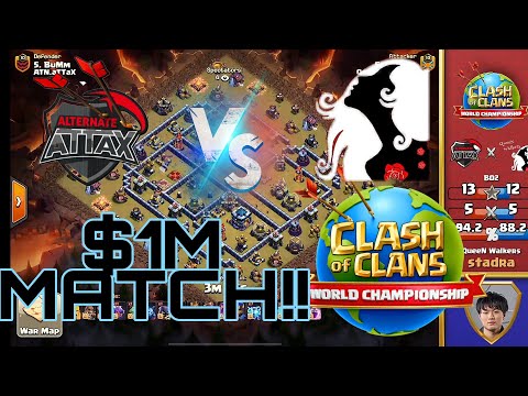 FINAL MATCH ( $1M prize match) ATN.ATTAX VS QUEEN WALKERS | CLASH OF CLANS WORLD CHAMPIONSHIP 2020
